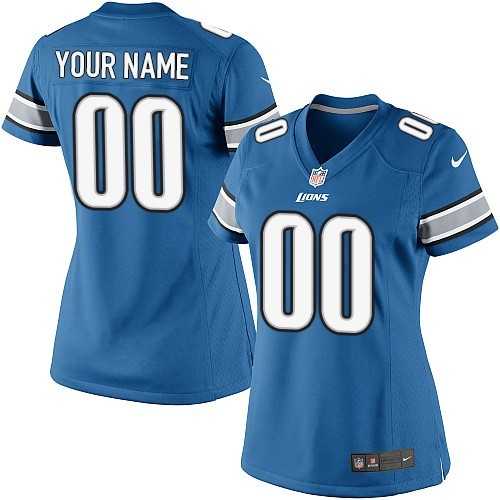 Women Nike Detroit Lions Customized Blue Team Color Stitched NFL Game Jersey,We sell and wholesale Women Nike Detroit Lions Customized Blue Team Color Stitched NFL Game Jersey on line form chian!
